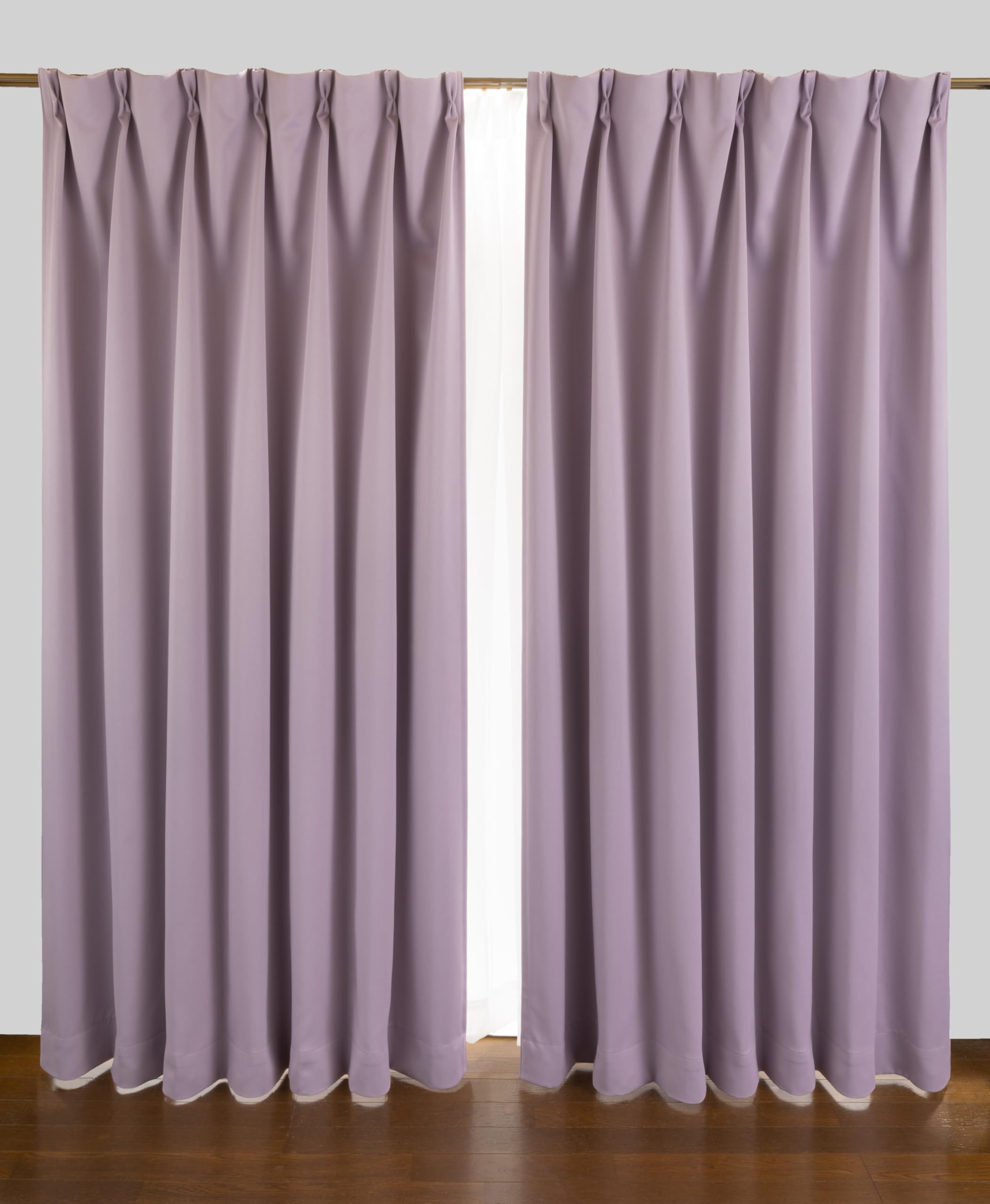 北欧　パープル　遮光カーテン　幅100cm×丈195cm2枚 Amazon｜1級遮光カーテン パープル 2枚入 巾100cm×丈110cm｜カーテン